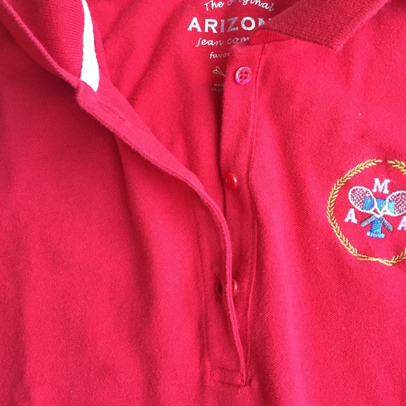 Polo with embroidered “Tennis” chest crest size L - Picture 7 of 9